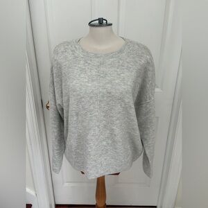 Vince Camuto Light Gray Crew Neck Sweater